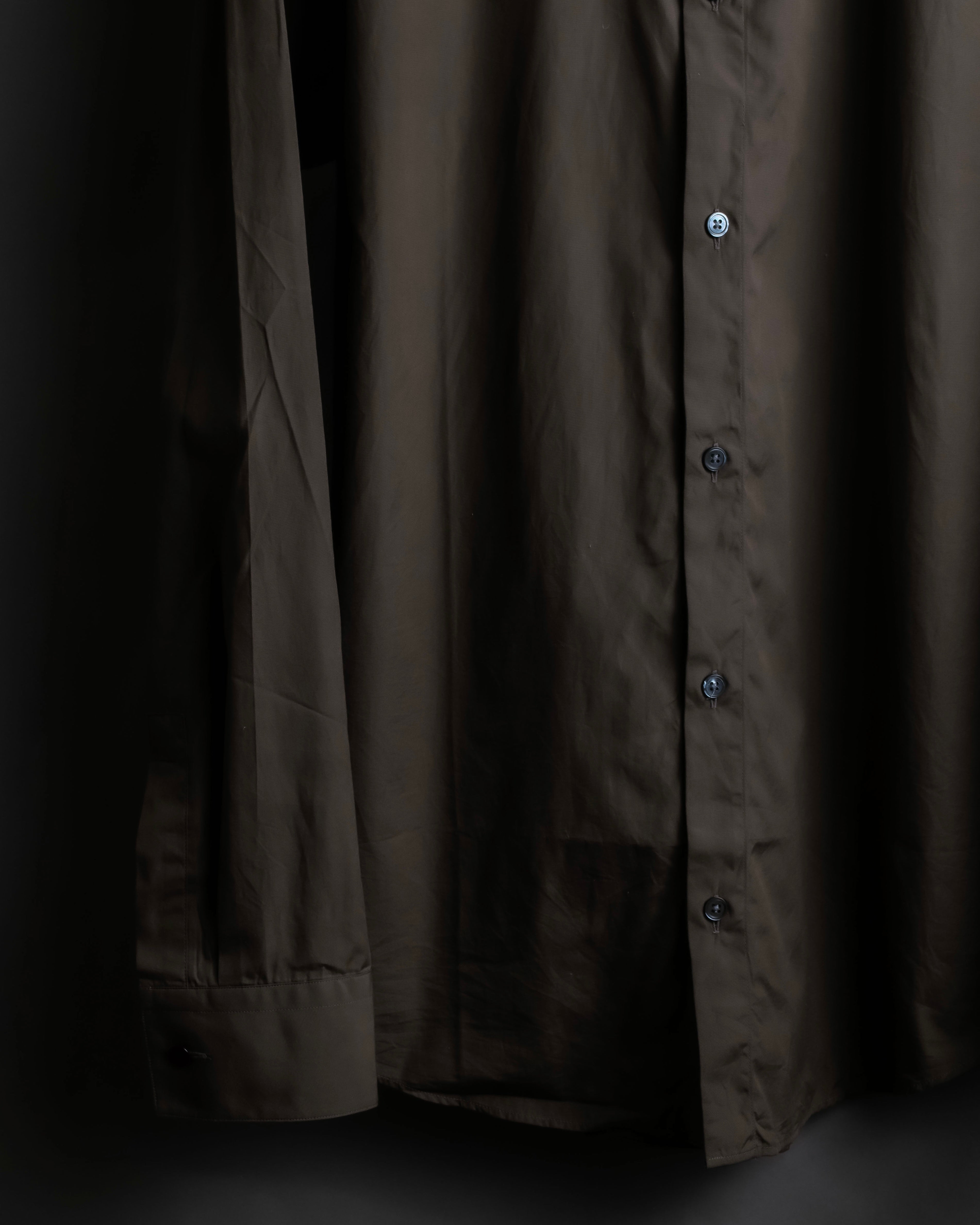 "HERMES" Mocha brown color oversized shirt