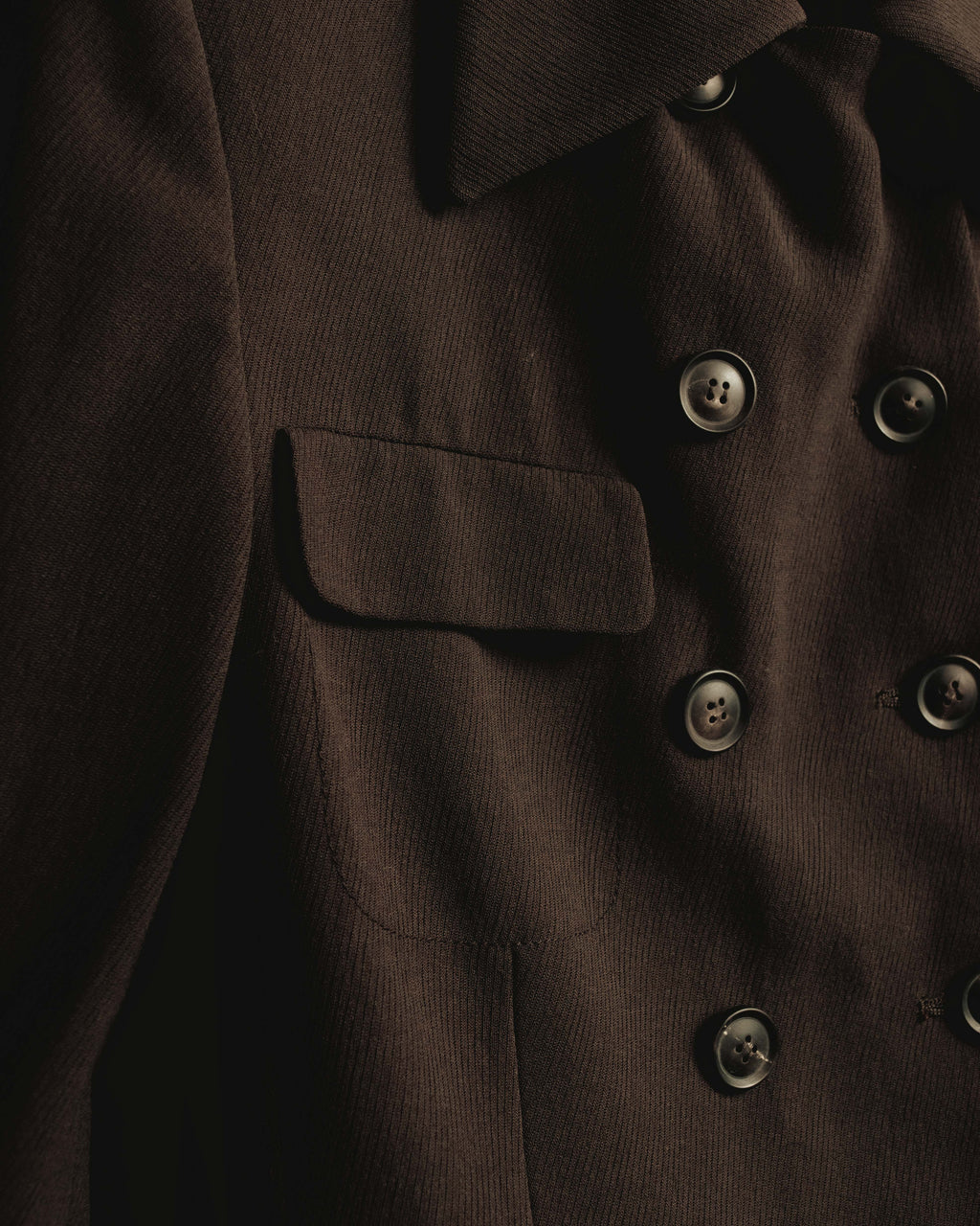 "GUCCI" 90's Classically tailored double-breasted coat
