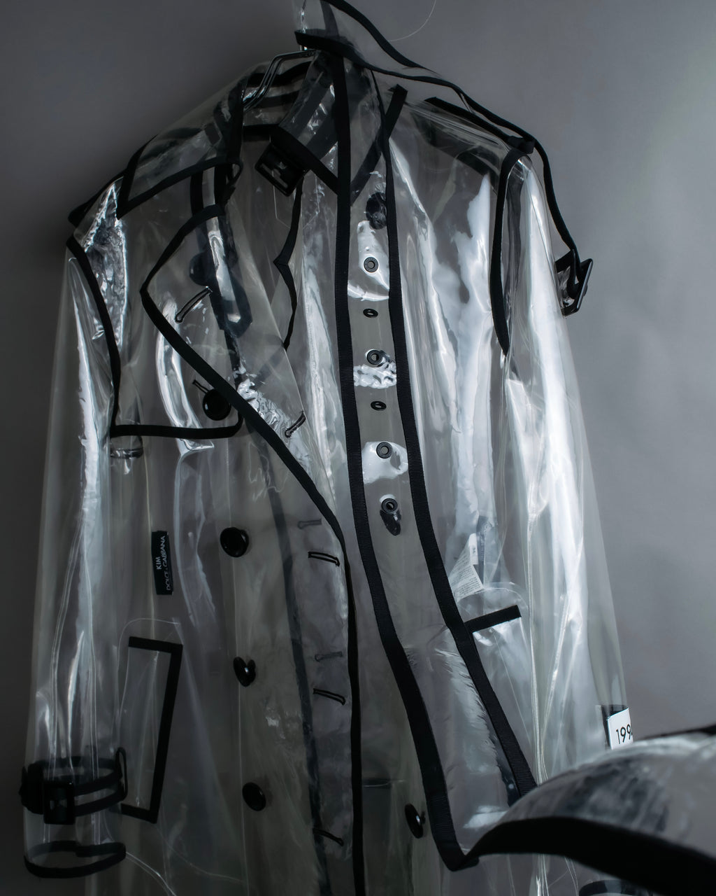 "DOLCE &amp; GABBANA" 23SS PVC material oversize trench coat