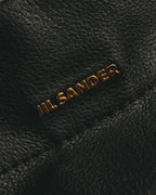 –SPECIAL– “JIL SANDER” 20’s Bamboo handle grained leather shopper bag