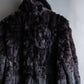 Vintage squirrel fur reversible maxi length coat