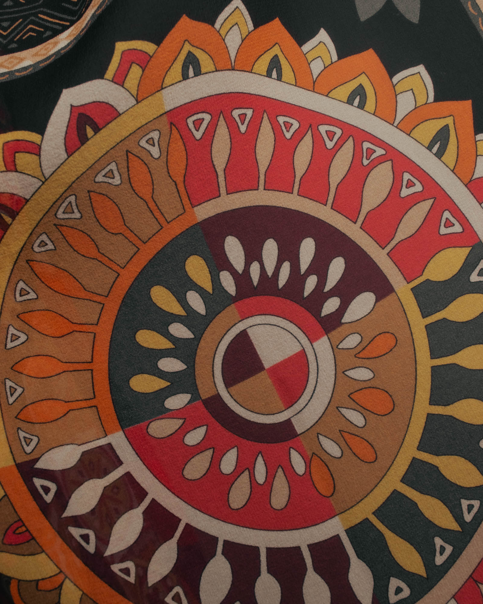 "Salvatore Ferragamo" 2010's Geometric tribal print silk scarf