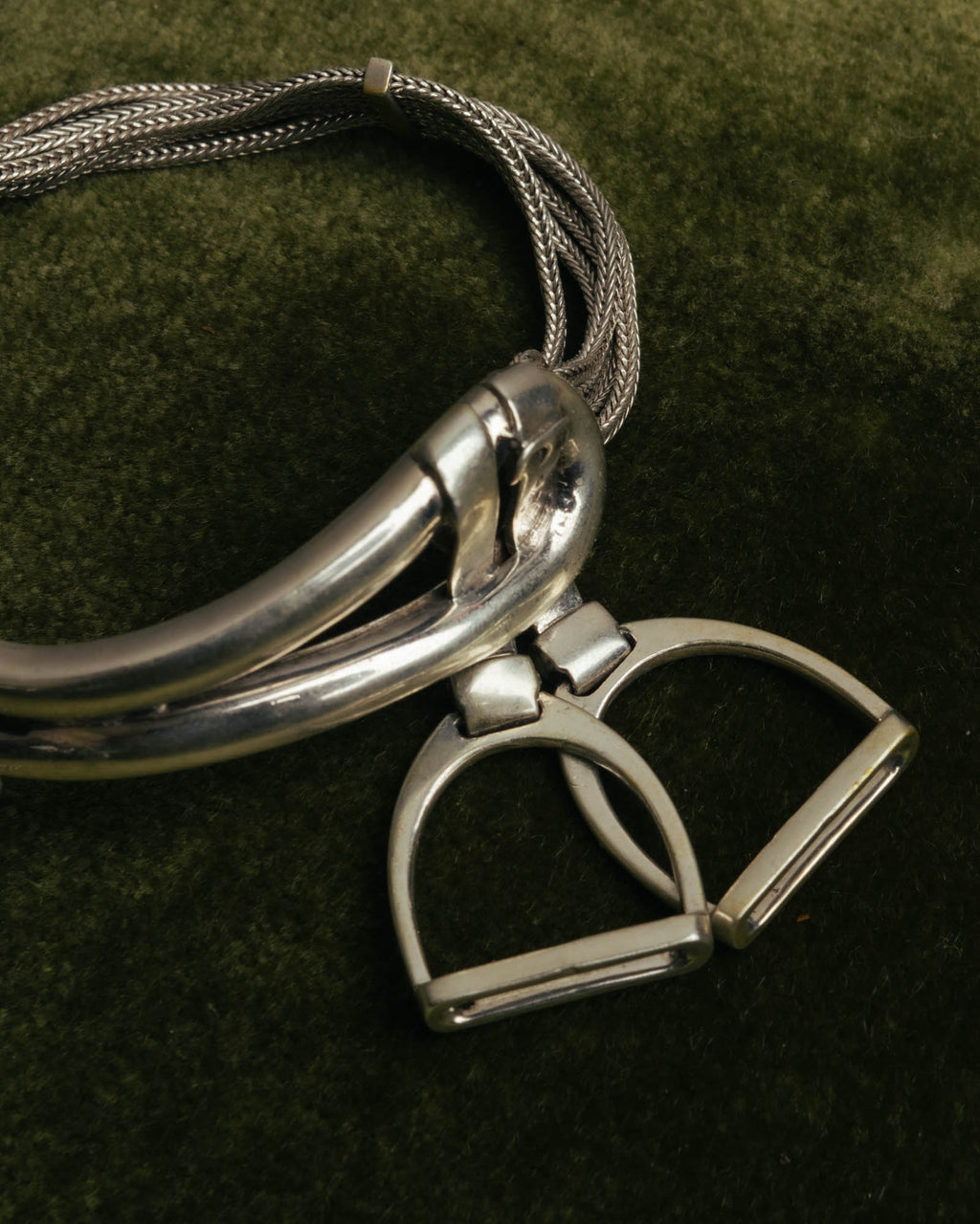 -SPECIAL- “HERMÈS” 70’s-90’s Étrier multi chain bracelet