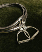 -SPECIAL- “HERMÈS” 70’s-90’s Étrier multi chain bracelet
