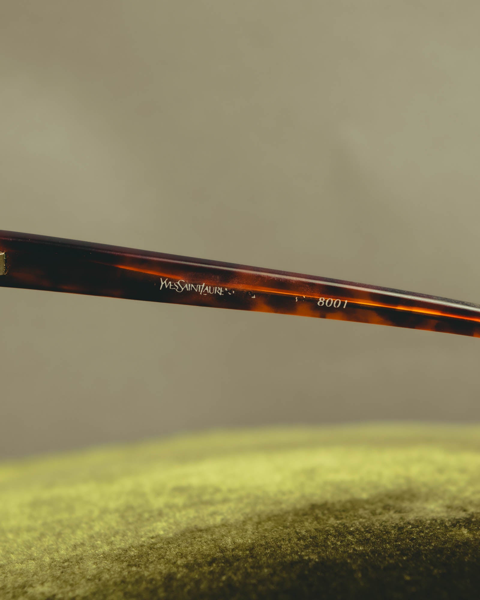 "Yves Saint Laurent" 80's Oversized tortoiseshell square sunglasses