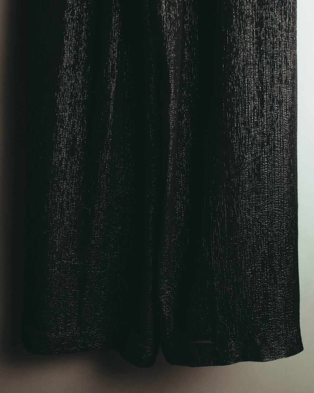 -SPECIAL- "Christian Dior" 00's Metallic silk blend fluid wide-leg trousers