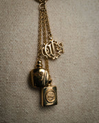 “Christian Dior” 90’s Dune charm long necklace