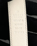 –SPECIAL– “GUCCI” Michele period Ribbon pearl embellished leather belt