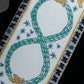 "Christian Dior" Romantic motif design silk twill Mitzah scarf