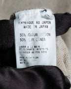 "Y's" Linen cotton mix ruffle design tank top