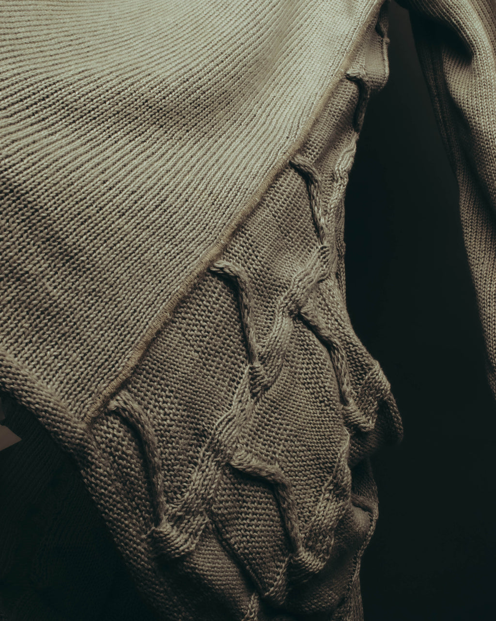 "ARMANI COLLEZIONI" 00's-10's Textured linen knit cardigan