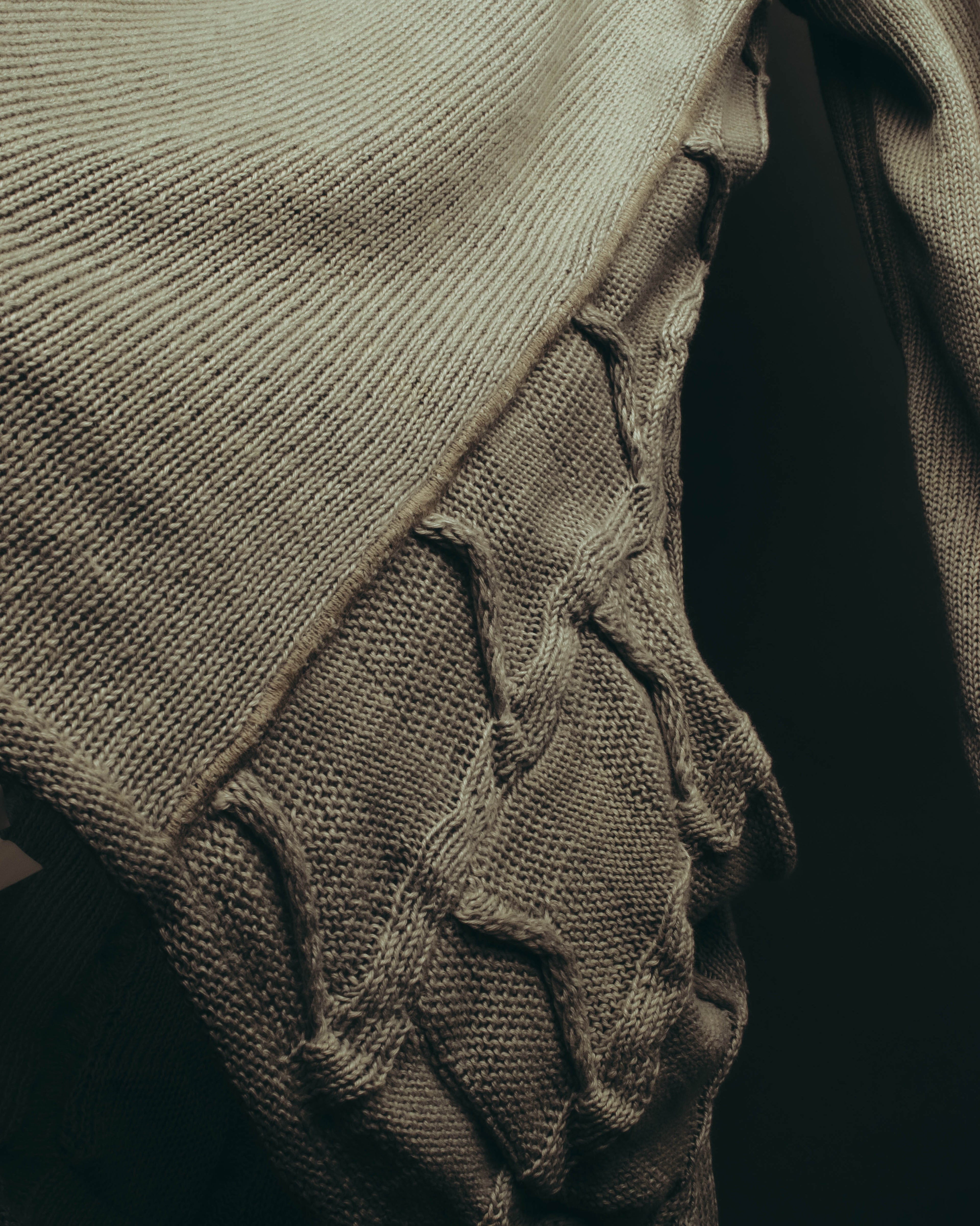 "ARMANI COLLEZIONI" 00's-10's Textured linen knit cardigan