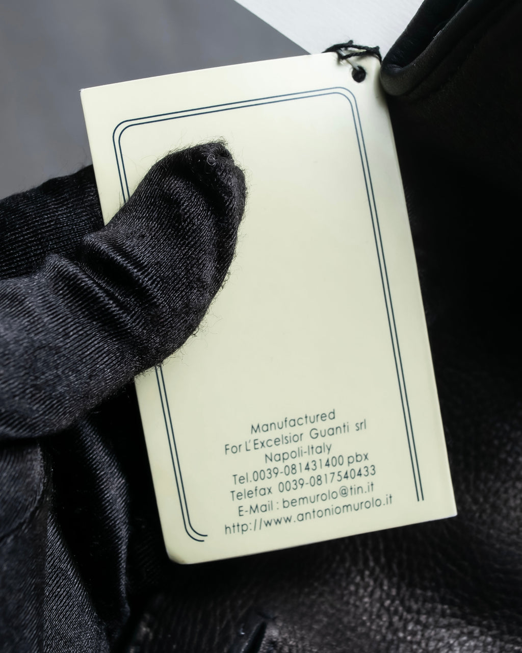 "Antonio Murolo" Deerskin signature leather gloves