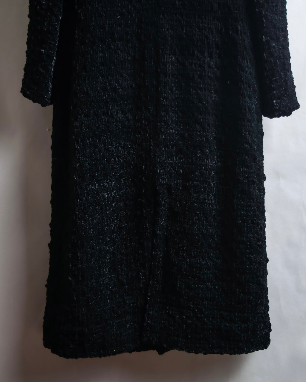 "GIORGIO ARMANI" Stand collar velour long coat