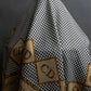 "Christian Dior" Houndstooth base logo and chain print large scarf