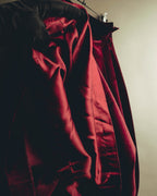 -SPECIAL- "Christian Dior" 80's-early 90's Burgundy velvet pleated skirt