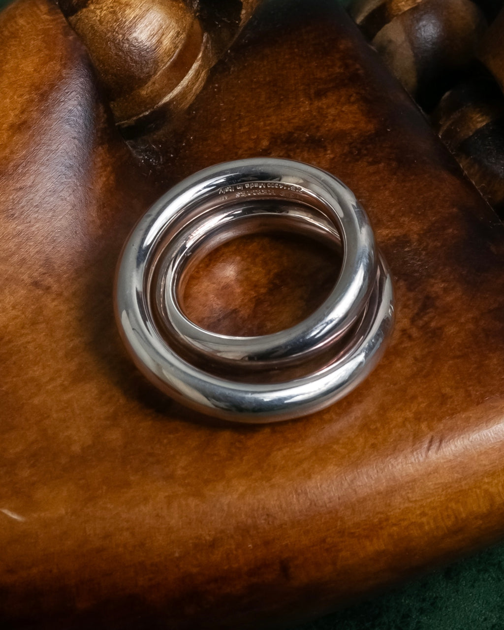 "HERMES" Vertige polished silver 925 ring