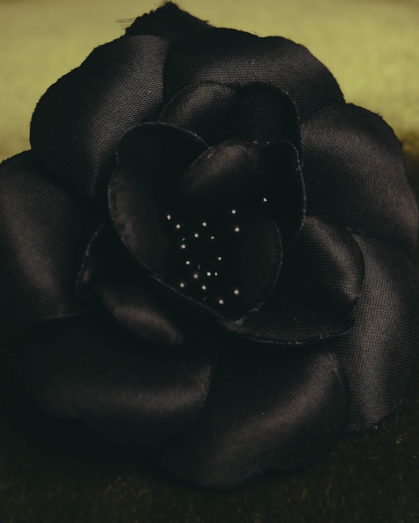 "CHANEL" 80's-early 90's Sculptural camellia brooch