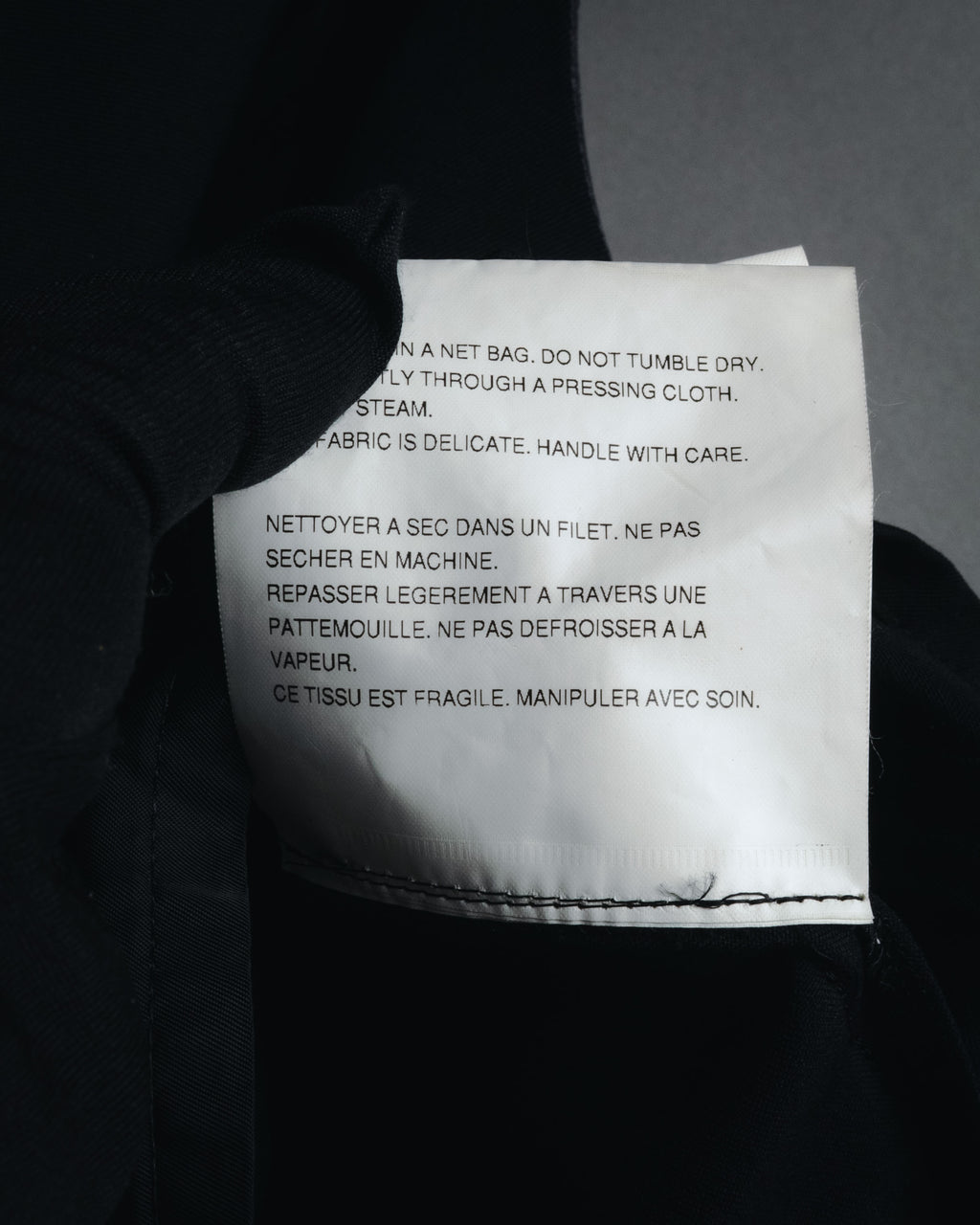 "tricot COMME des GARCONS" 2004 SS draped lapel cropped vest