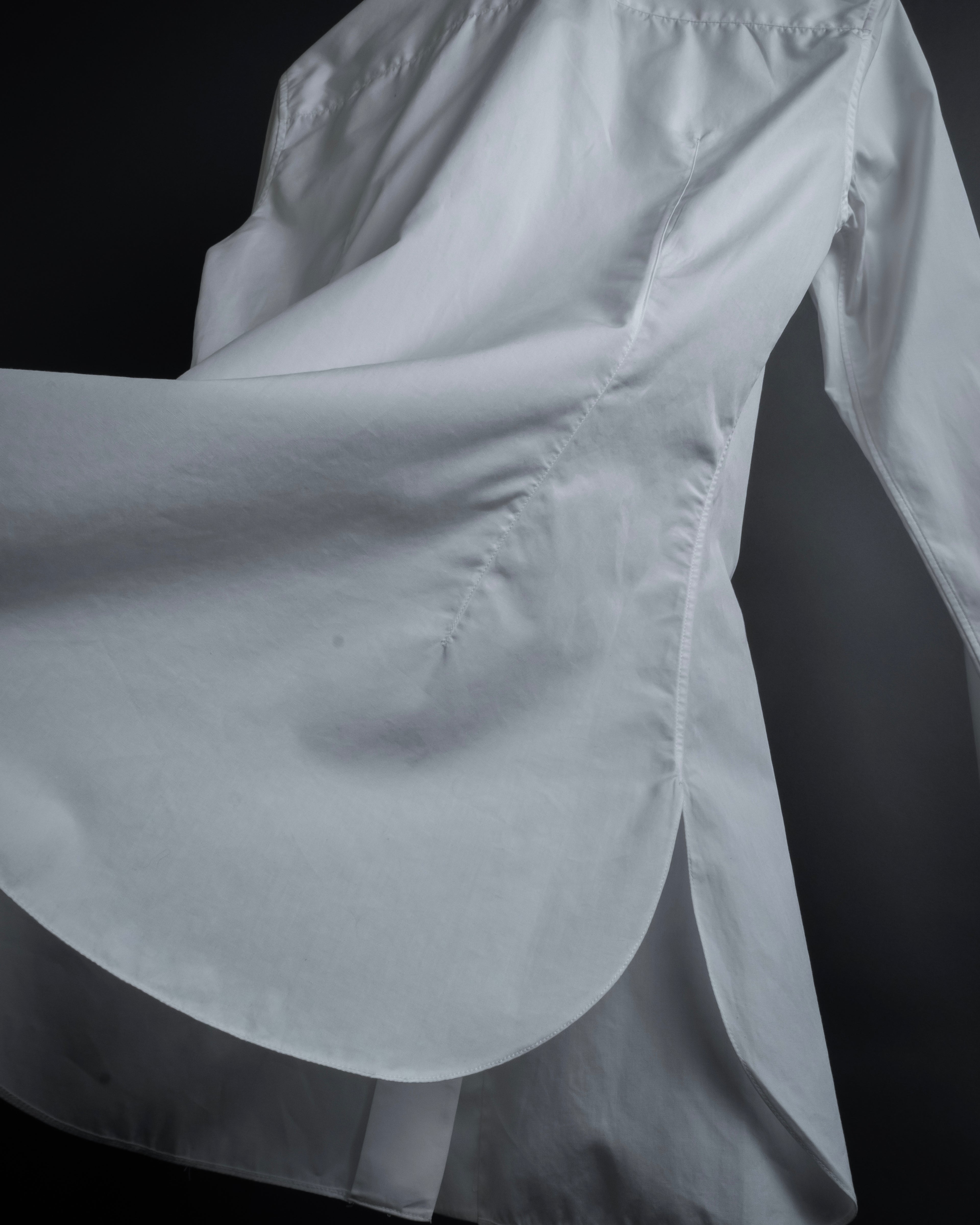 "HERMES" High-quality fine count cotton dress shirt