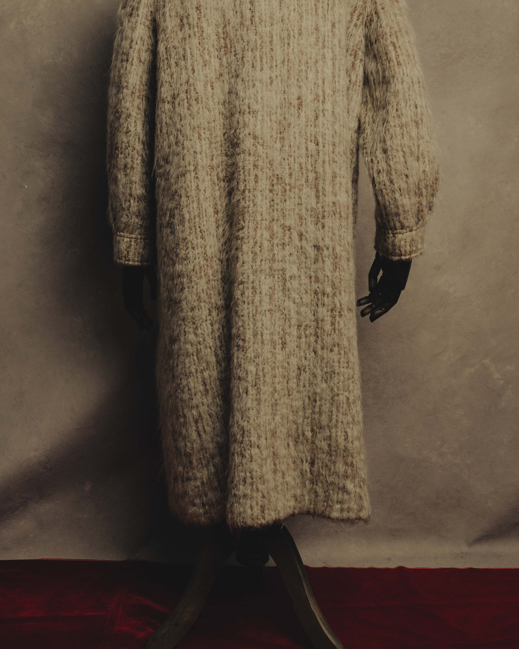 “Vintage” 80’s Shaggy textured long knit coat