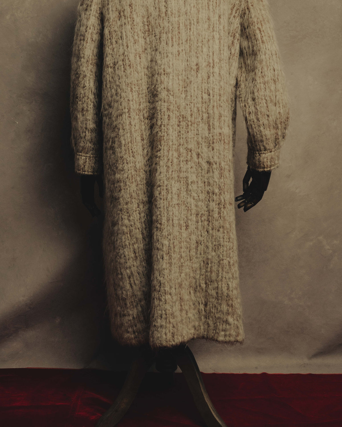 “Vintage” 80’s Shaggy textured long knit coat