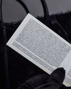 "BALENCIAGA" Padlock design shearling leather bag