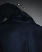 "ARMANI COLLEZIONI" Sheer lace layered tailored jacket