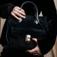 "BALENCIAGA" Padlock all afternoon velour 2way bag