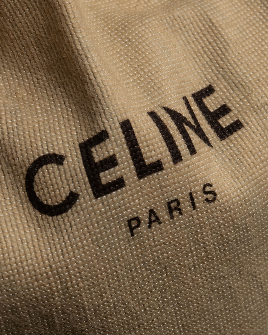 "CELINE" Triomphe logo quilted leather shoulder bag