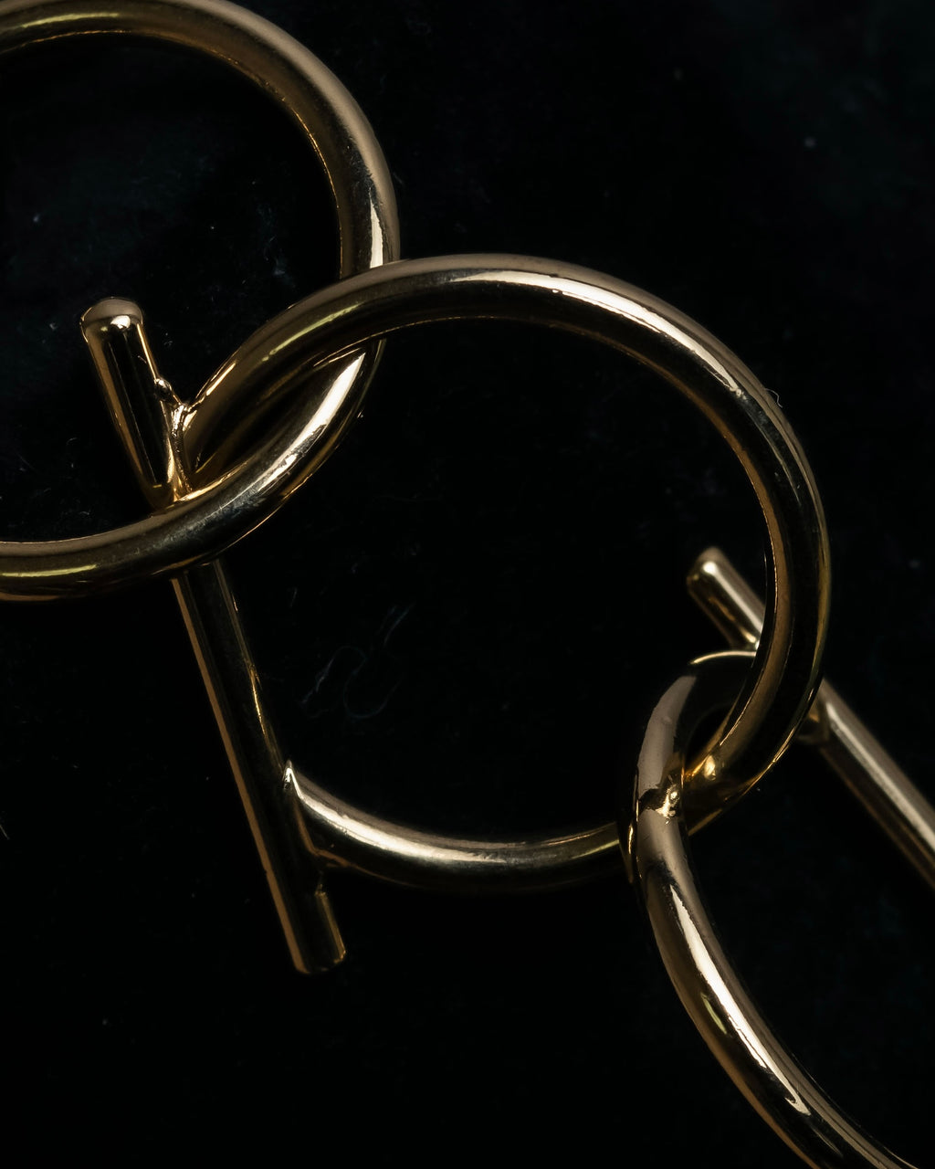 "Salvatore Ferragamo" Gancini motif layered gold bracelet