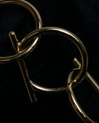 "Salvatore Ferragamo" Gancini motif layered gold bracelet