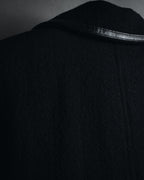 –SPECIALS– "LOEWE" 2017-2018 Minimal a-line calfskin piping coat