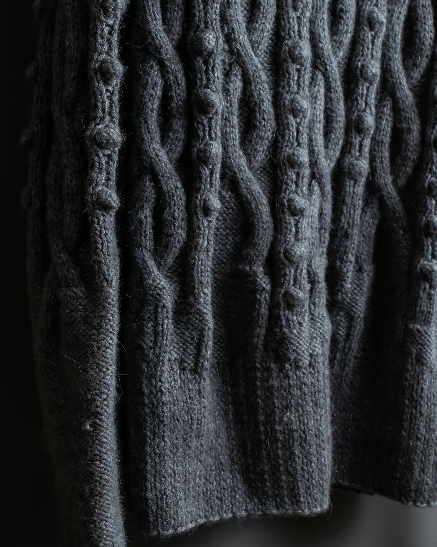 "JEAN PAUL GAULTIER" Cable knit design hooded pullover