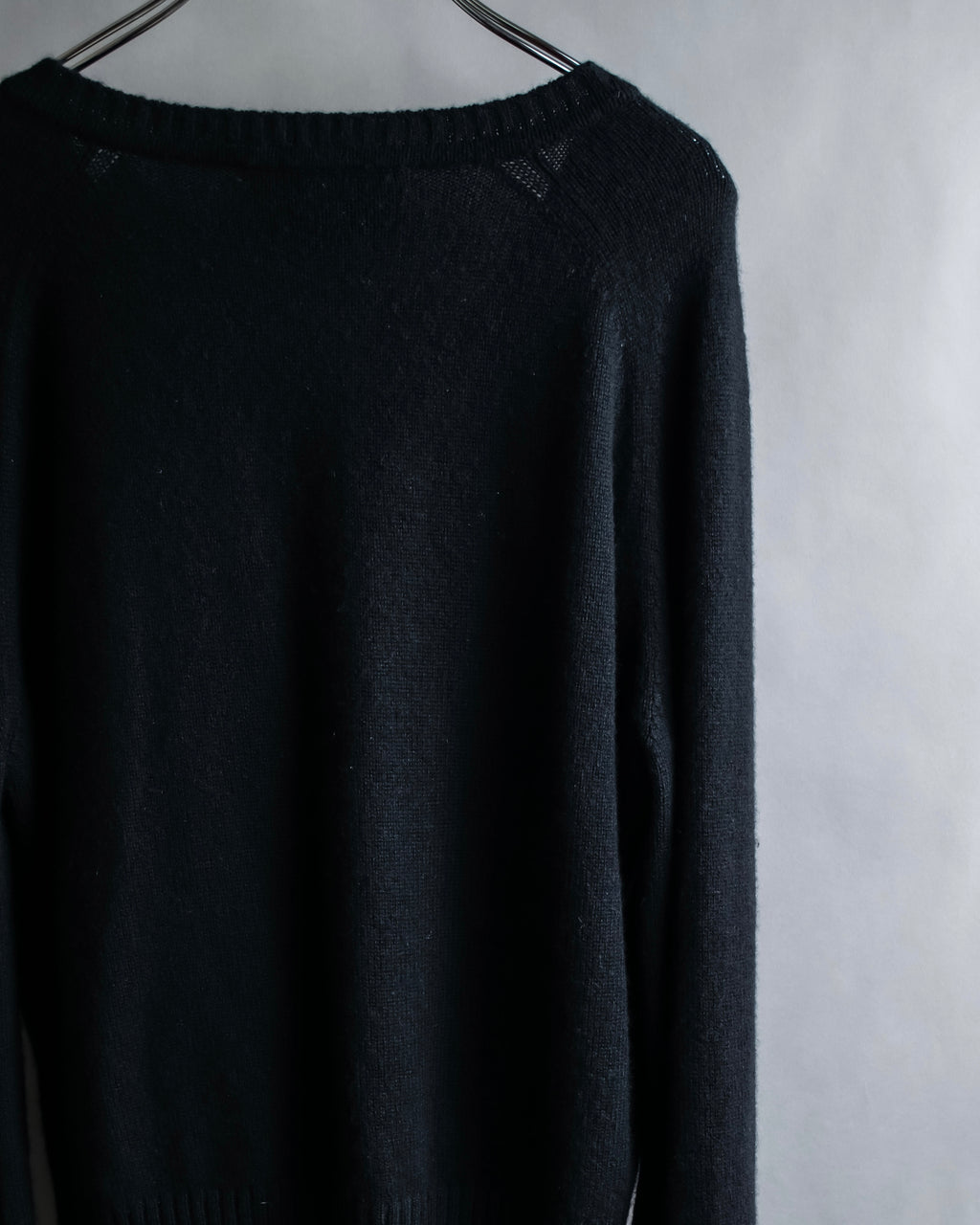 "GUCCI" Horsebit design V-neck cashmere knit