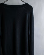 "GUCCI" Horsebit design V-neck cashmere knit