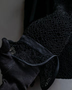 "JEAN-LOUIS SCHERRER" Lace frill design ribbon attached jacket