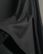 -SPECIAL- "CHANEL" 00's Soft wool cashmere wide leg trousers