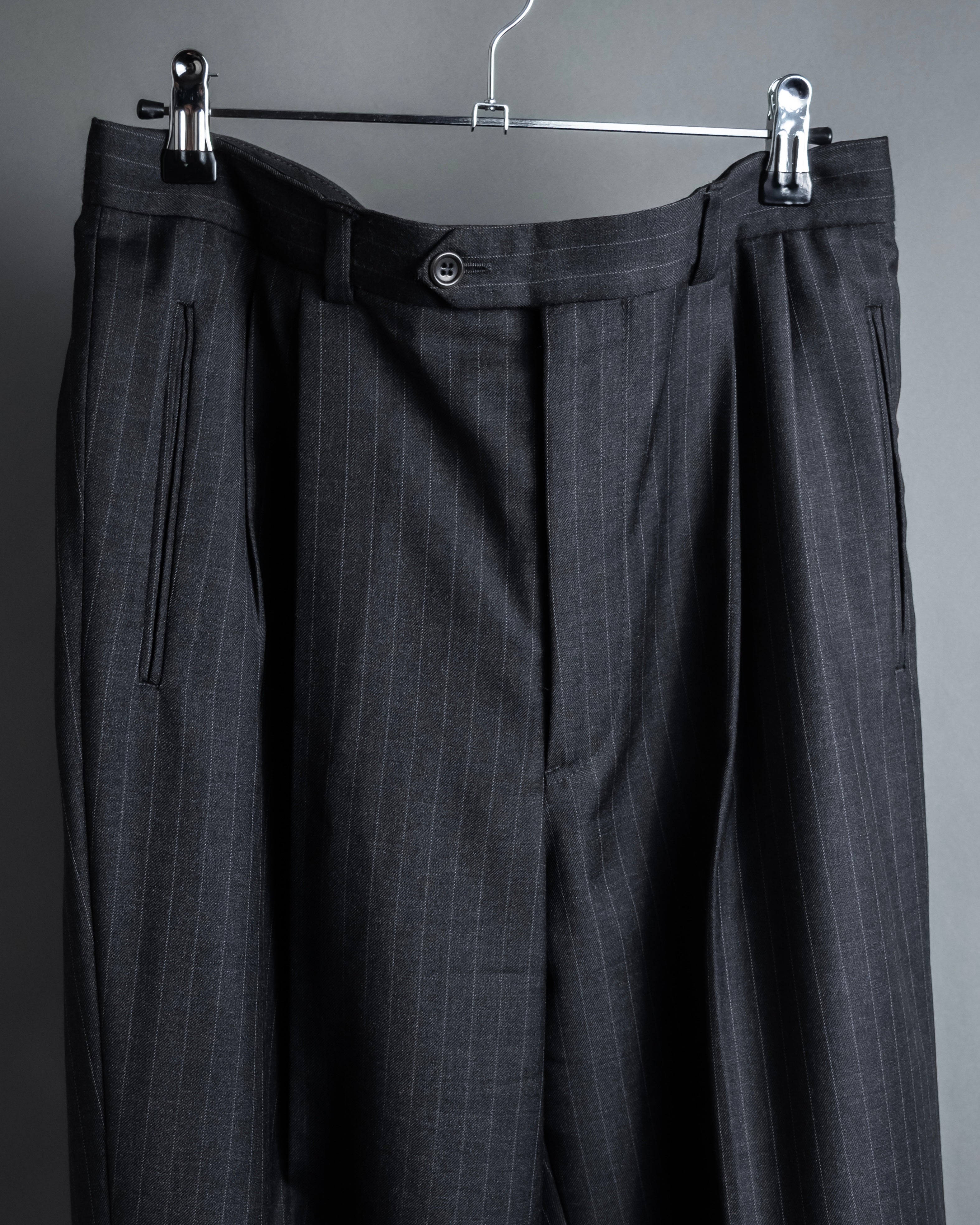 "ARMANI COLLEZIONI" Deep charcoal pinstripe set up