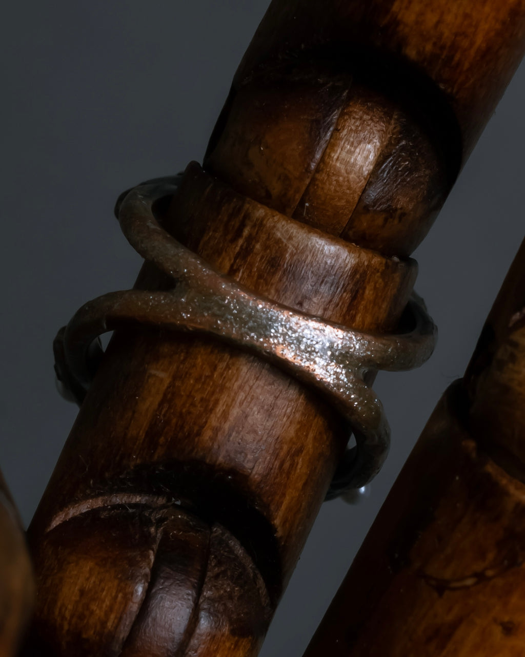 "CHANEL" Coco mark motif pearl strass design ring