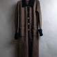 "Composition by KENZO" Fuzzy material cleric design knit coat