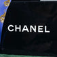 "CHANEL" Heart shaped gold parts pattern chain design neck tie