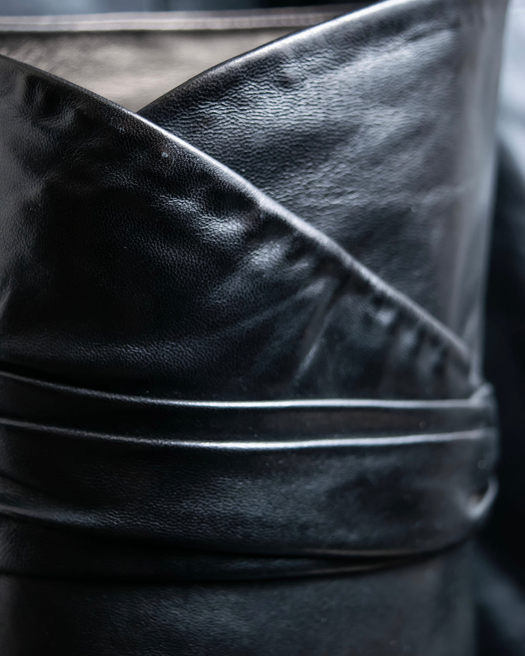 "PRADA" Shirred mode stylelong boots