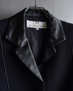 "BALENCIAGA La Mode" Satin-switched piping design tailored jacket