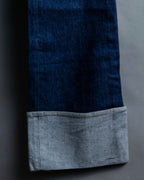 "BOTTEGA VENETA" Wide straight silhouette fisherman denim pants