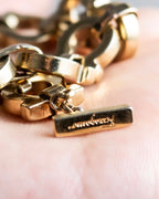 "Ferragamo" Gancini motif gold color bracelet