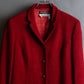 "Salvatore Ferragamo" Vivid red color wool mix tailored jacket