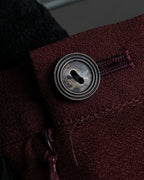 "JEAN PAUL GAULTIER" Beautiful drape burgundy wide slacks