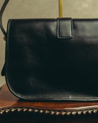 “CELINE” 90’s-00’s Ring lock leather shoulder bag