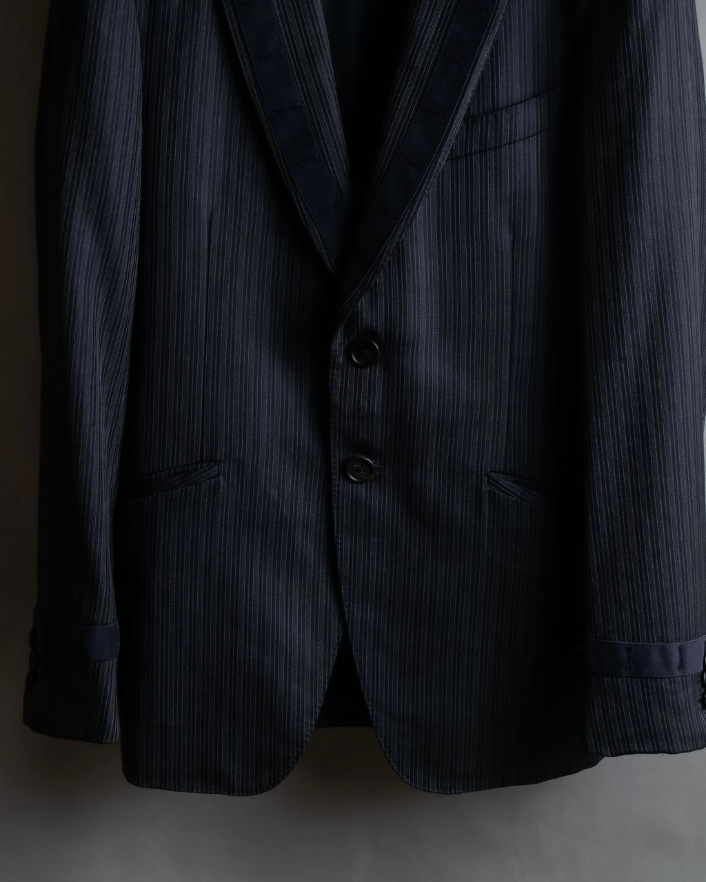 "PAUL SMITH" Satin-switched striped tailored jacket